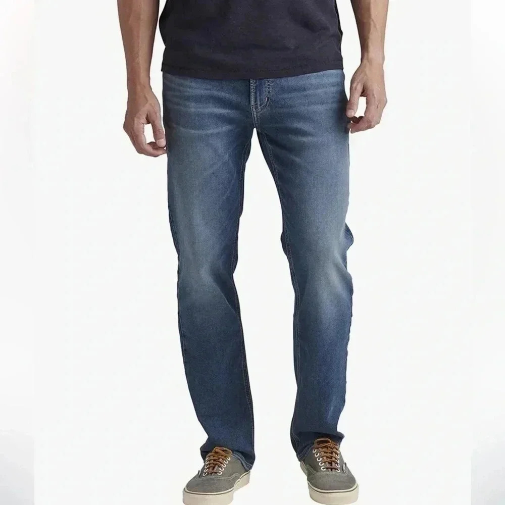 NWT Silver Jeans Co. Relaxed Fit Straight Leg Jeans - 46x32 Big & Tall❤️